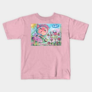 A Cute and Dark Kittie Kids T-Shirt